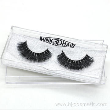 3d mink fur false eyelash 3d mink eyelashes with box